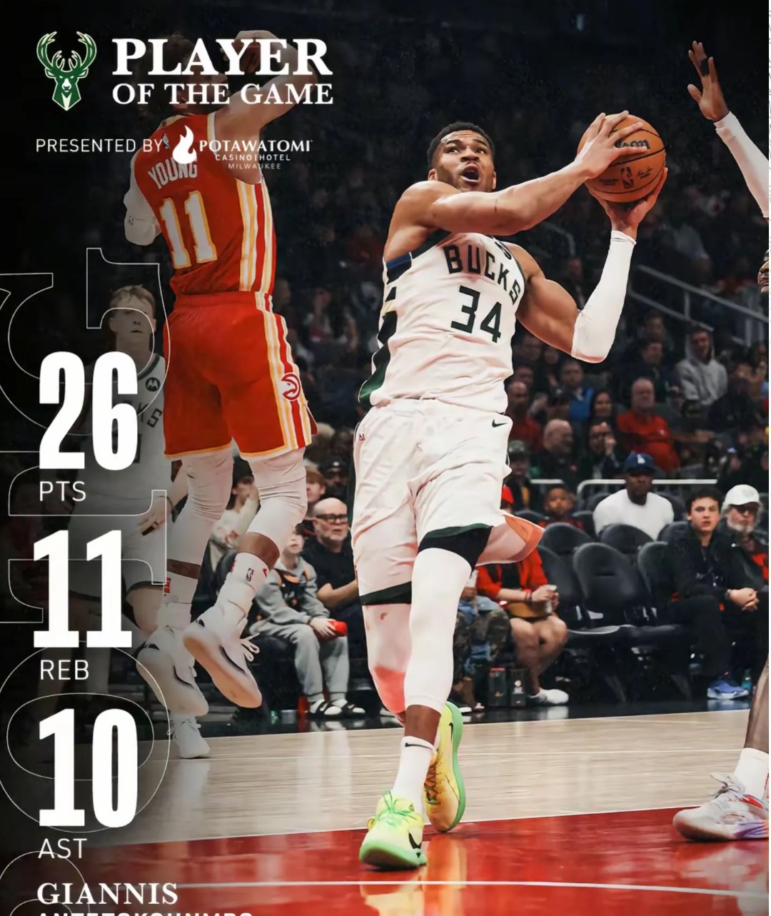 DB game-雄鹿负爵士，米德尔顿21分全力拼搏